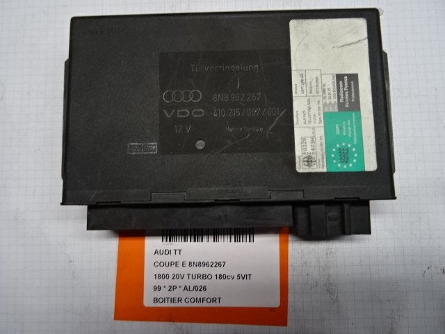 ORDINATEUR GESTION CONFORT Audi TT (8N3) (8N8962267), Auto-Union-Straße  1,
85057  Ingolstadt, DE, Info@audi.de, Audi, Utilisé