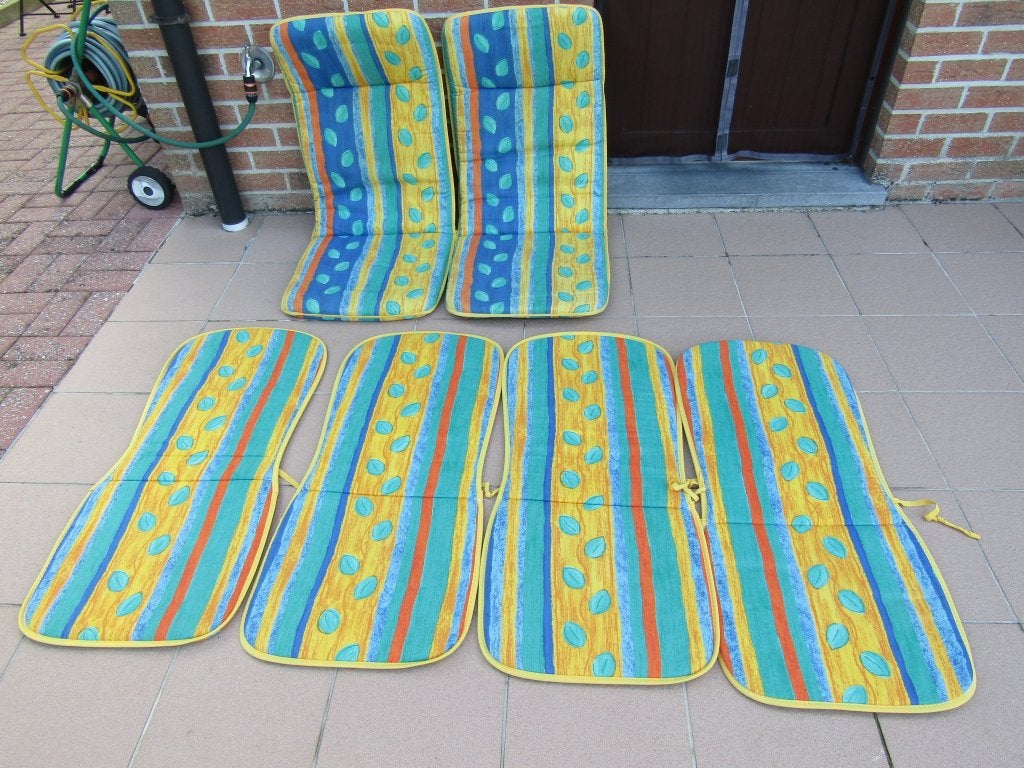 SET  TUINSTOELEN KUSSENS, Tuin en Terras, Ophalen, Zo goed als nieuw