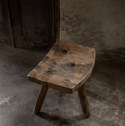 Houten authentieke kruk, Antiek en Kunst, Ophalen