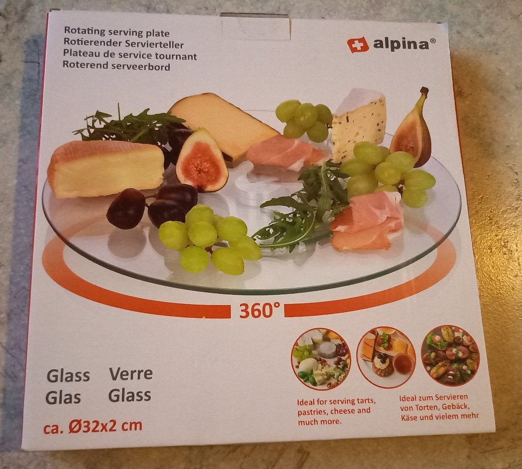 Roterend serveetbord, Ophalen, Nieuw, Rond