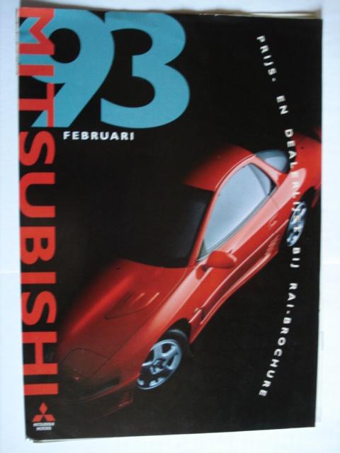 Mitsubishi gamma prijslijst/dealerlijst 1993 Brochure Catalo, Verzenden, Gelezen, Mitsubishi