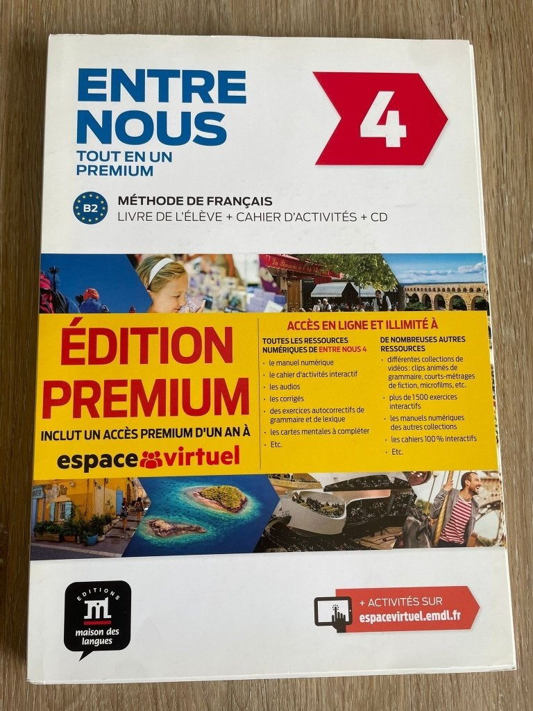 Entre nous 4, Boeken, Schoolboeken, Zo goed als nieuw, Frans, Overige niveaus, Ophalen