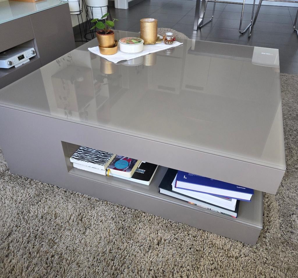 salontafel KARAT, Ophalen, Glas, Vierkant, Zo goed als nieuw