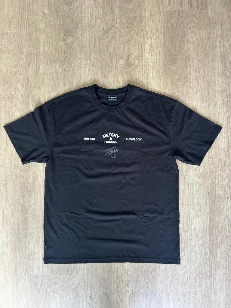 T-Shirt Netsky & Friends (Gesigneerd), Maat 48/50 (M), Zwart, Huffer, Ophalen of Verzenden
