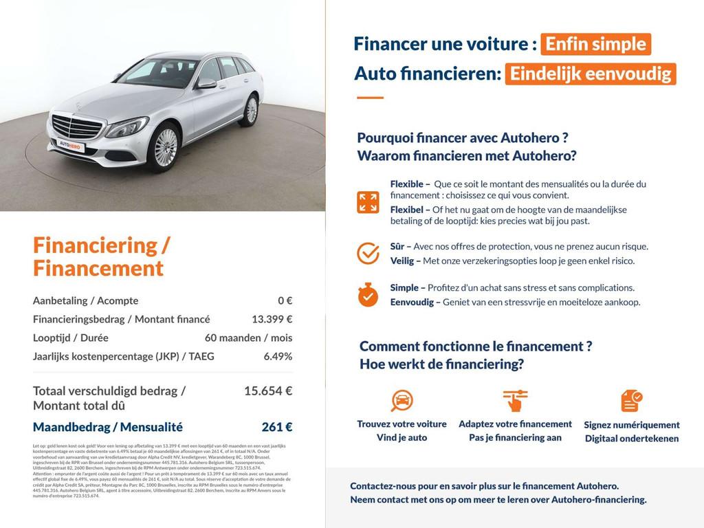 Mercedes-Benz C-Klasse 200 C 200 d T BlueTEC Exclusive, Autos, 100 kW, Argent ou Gris, Achat, https://public.car-pass.be/vhr/c192820c-9b8f-4198-a0ad-a035ba30ffa9