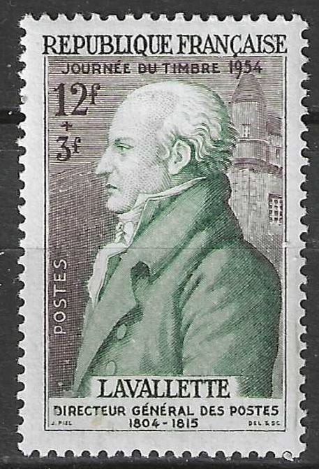 France 1954 - Yvert 969 - Journée du timbre (PF), Timbres & Monnaies, Timbres | Europe | France, Envoi, Non oblitéré