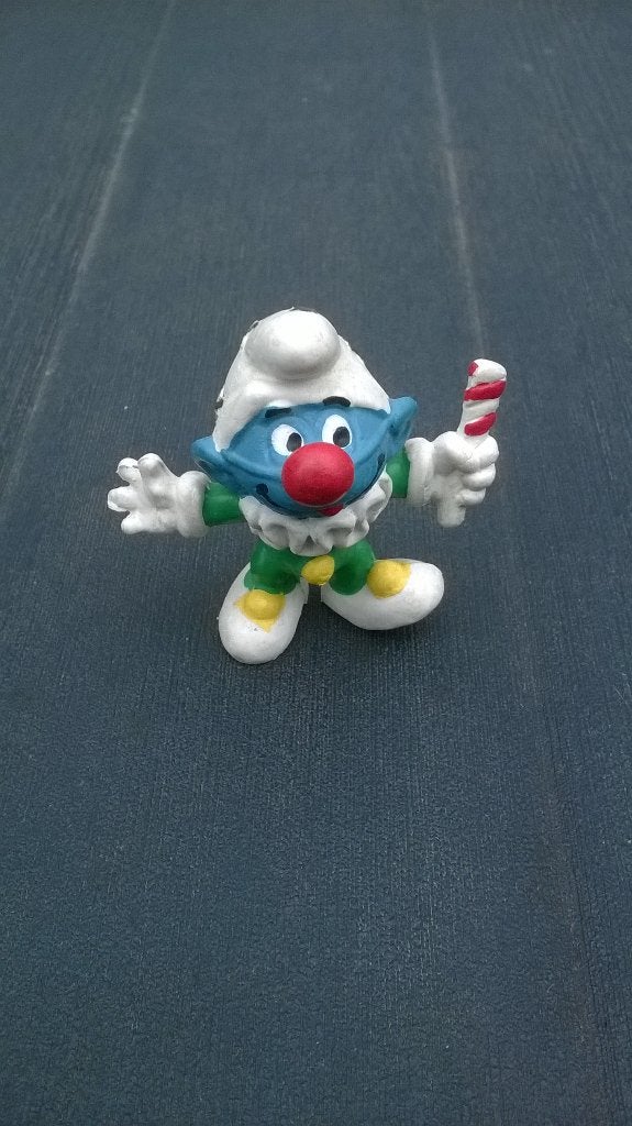 Schtroumpf Clown 2.0090, Collections, Schtroumpfs, Enlèvement ou Envoi, Utilisé, Autres Schtroumpfs, Poupée, Figurine ou Peluche