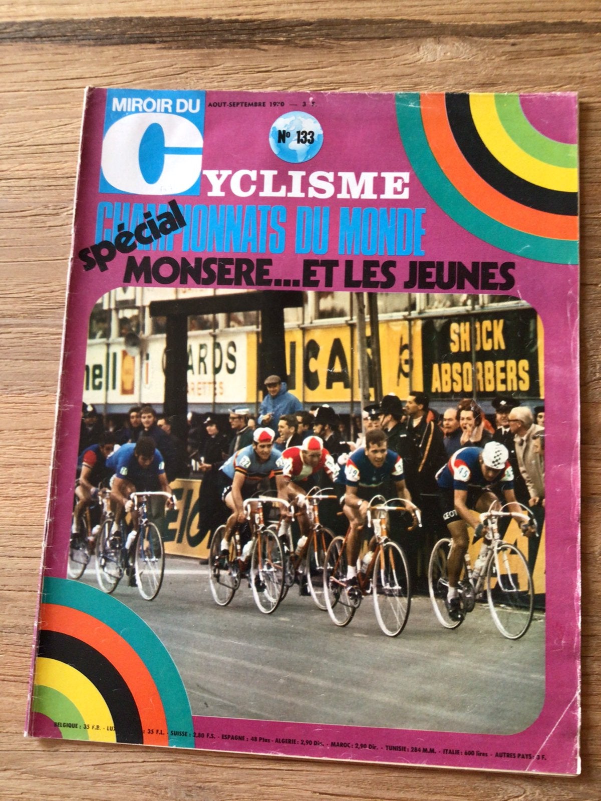Miroir du cyclisme 1970 wk  jean pierre monsere, Verzenden, Zo goed als nieuw