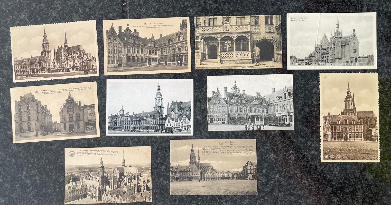 Unieke Kavel  10 Antieke Postkaarten Veurne (Furnes), Verzamelen, Ophalen of Verzenden