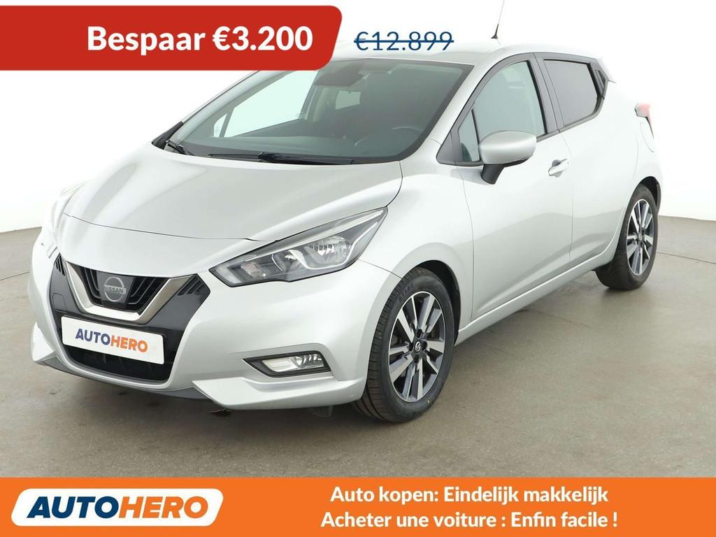 Nissan Micra 1.5 dCi N-Connecta (bj 2018), Auto's, https://public.car-pass.be/vhr/755a9239-ac94-4278-88a1-eef5410a885f, Stof, Gebruikt