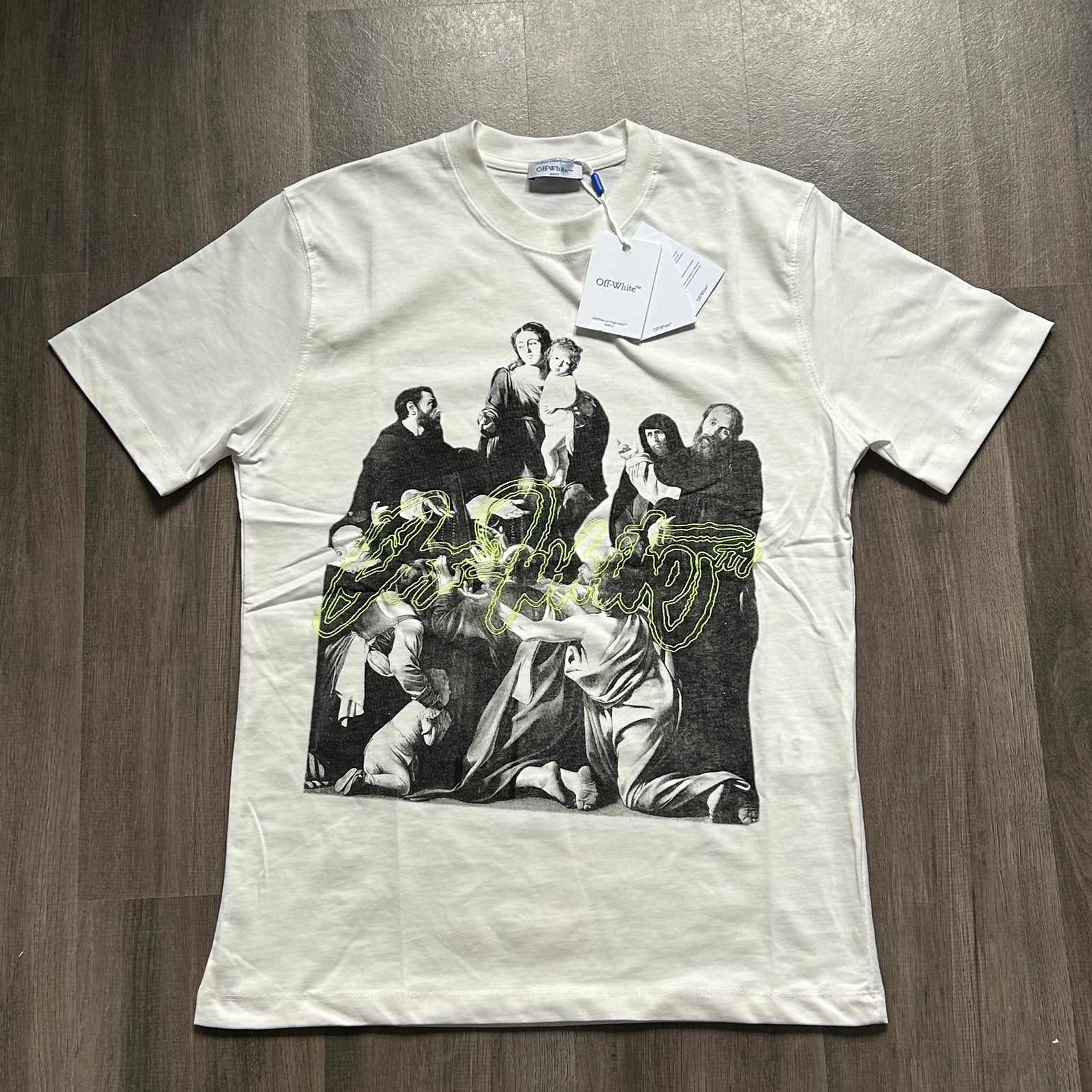 Wit off white t shirt, Kleding | Heren, T-shirts, Ophalen of Verzenden, Nieuw, Maat 46 (S) of kleiner, Wit