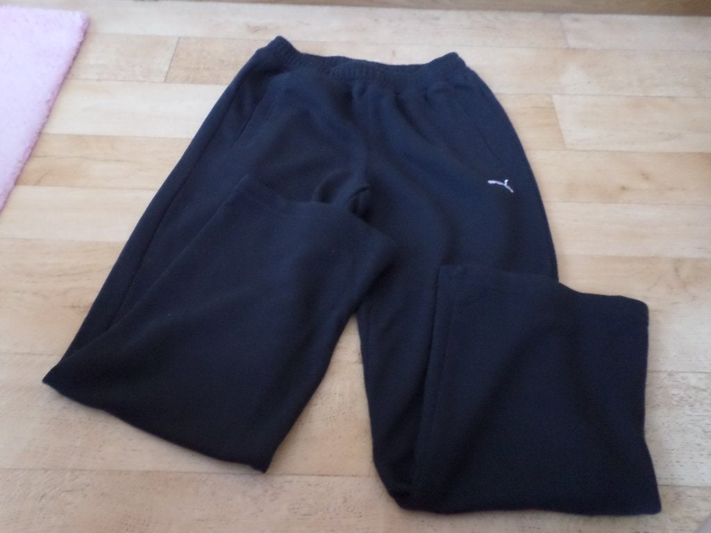 Pantalon Jogging Training Sportswear Puma noir 12ans logo, Garçon ou Fille, Enlèvement ou Envoi, Puma, Comme neuf
