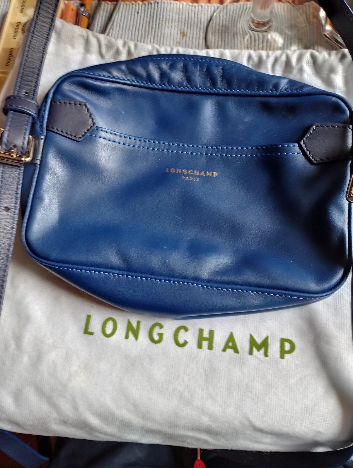 Longchamp, Handtassen en Accessoires, Tassen | Damestassen, Ophalen of Verzenden, Paars