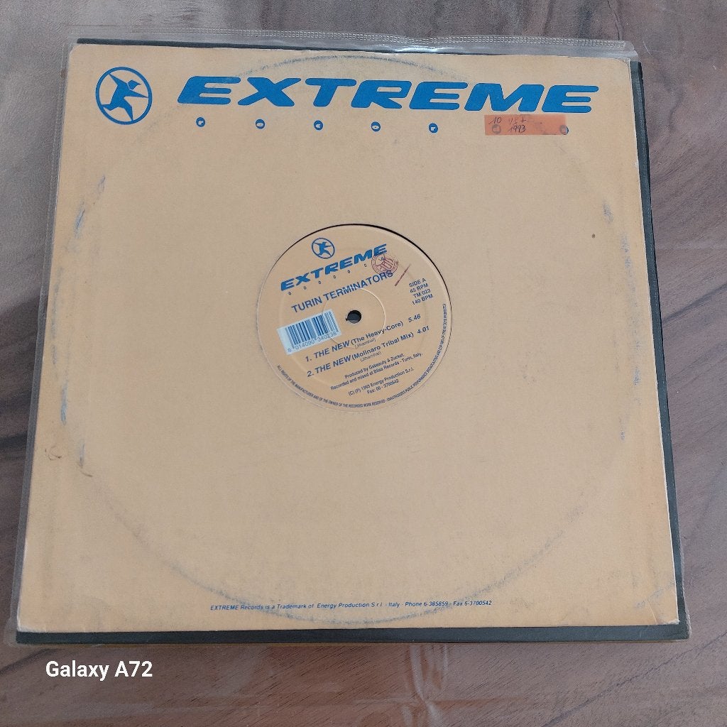 turin terminators the new 12 inch maxi, Cd's en Dvd's, Vinyl | Dance en House, Gebruikt, Ophalen of Verzenden, Techno, 12 inch