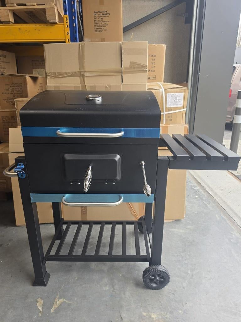 Grote Houtskool BBQ Grill met Deksel - gemonteerd, Tuin en Terras, Ophalen, Nieuw, Overig