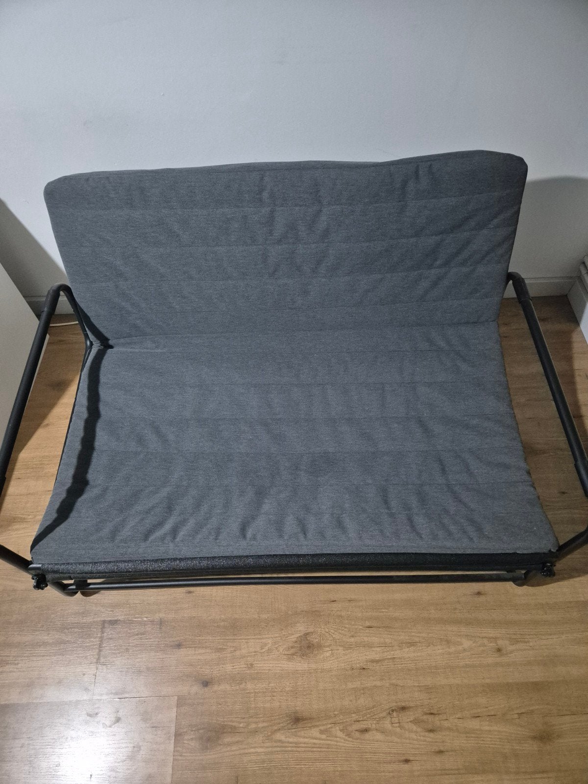 IKEA HAMMARN sofa bed – dark grey, two-person, Queen size, Comme neuf, Enlèvement, 120 cm