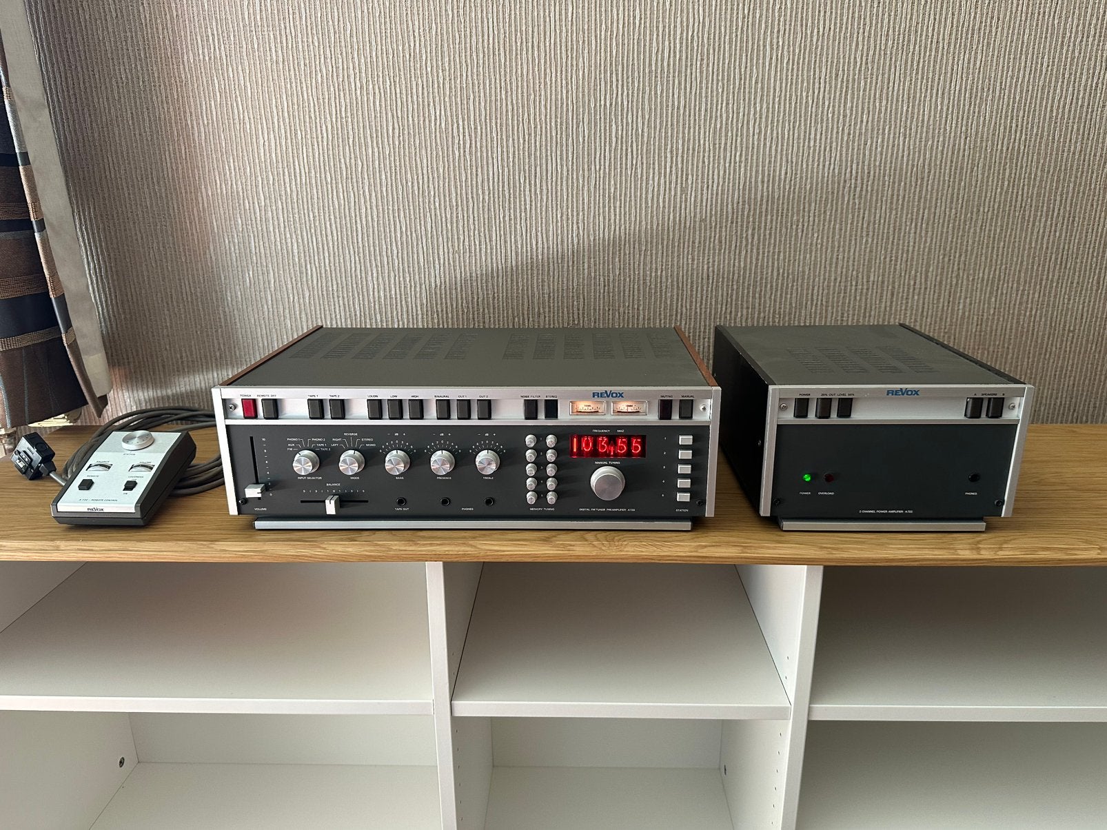 Revox A720 + Revox A722, Audio, Tv en Foto, Versterkers en Ontvangers, Refurbished, Stereo, 60 tot 120 watt, Overige merken, Ophalen
