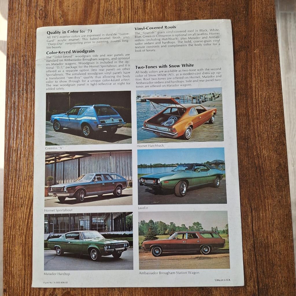 MOTEURS AMÉRICAINS 1973, Enlèvement ou Envoi, Comme neuf, Autres marques