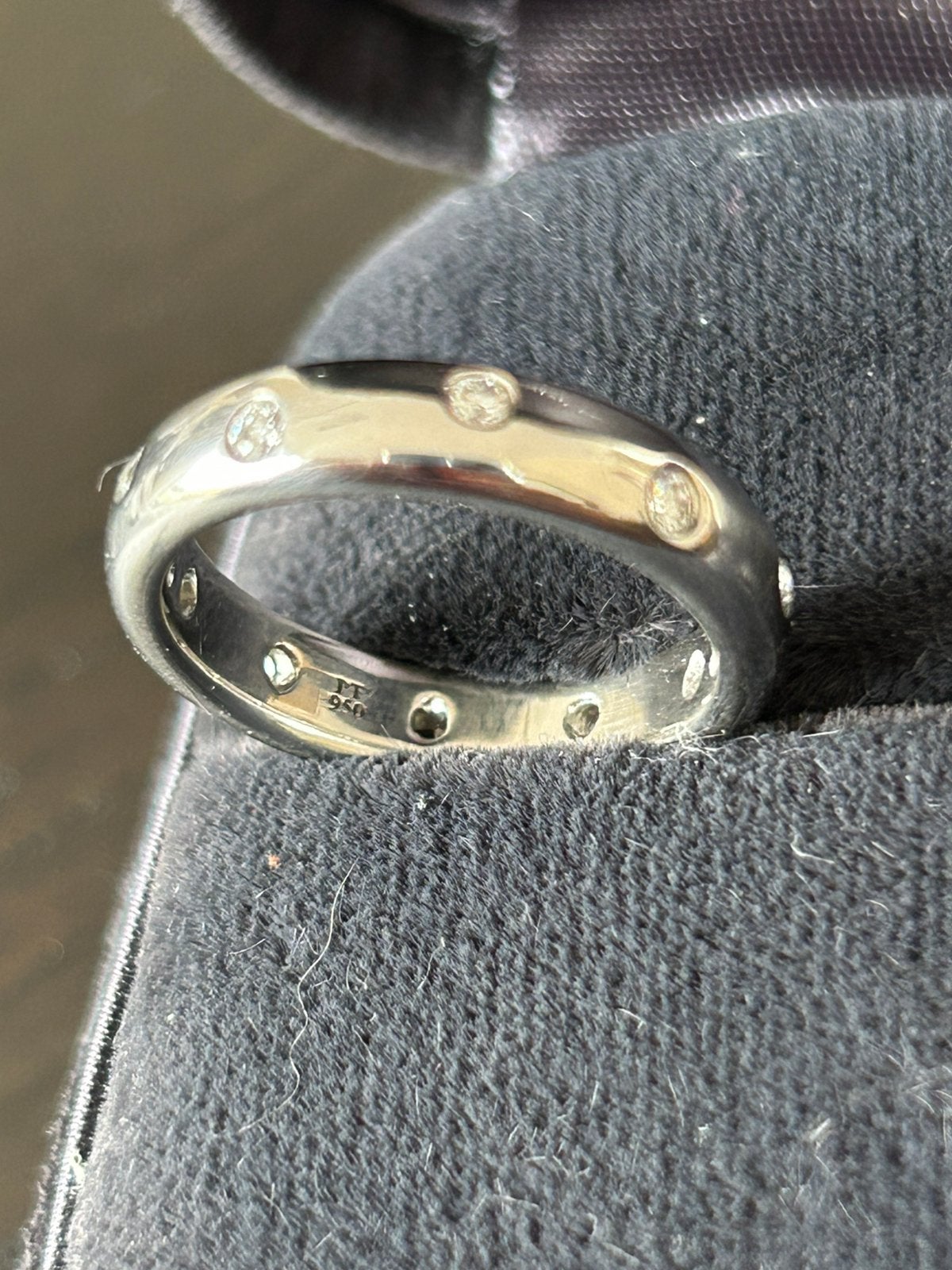 Tiffany & Co etoile platina pt950 met diamantwn, Ophalen, Zo goed als nieuw
