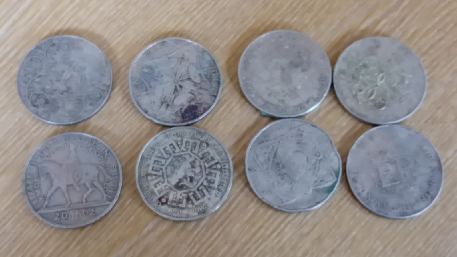 8 grandes pièces de monnaies anglaise prix pour le lot, Enlèvement ou Envoi