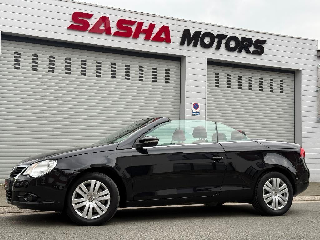 VW Eos CC 1.4 TSi Benzine 160PK | Summer Proof | 12MGarantie, Cabriolet, Zwart, Leder, Handgeschakeld