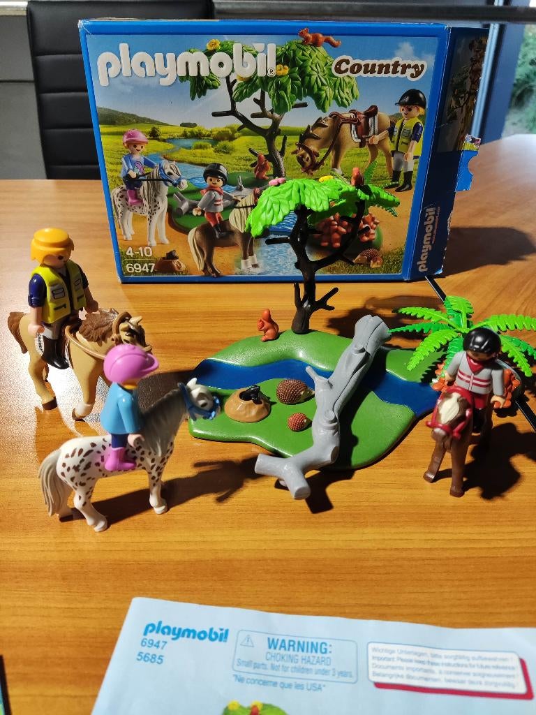 Playmobil 6947 paard set rivier, Ophalen, Gebruikt