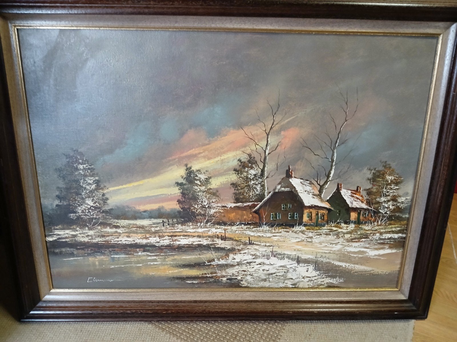 Schilderij, Antiek en Kunst, Ophalen, Klassiek, Ingelijst, Landschap