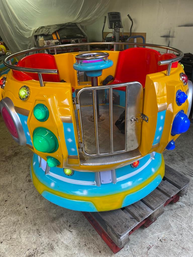 Draaimolentje schotel kiddy ride, Collections, Machines | Autre, Enlèvement, Comme neuf