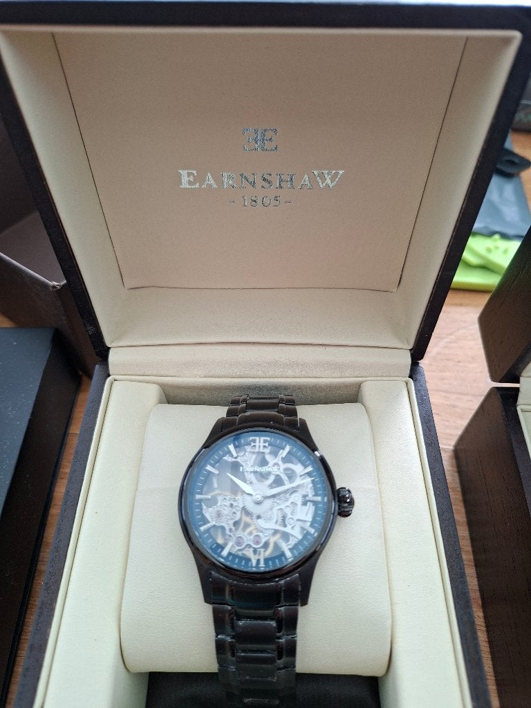 Earnshaw bauer Shadow, Montre-bracelet, Autres marques, Enlèvement ou Envoi, Acier