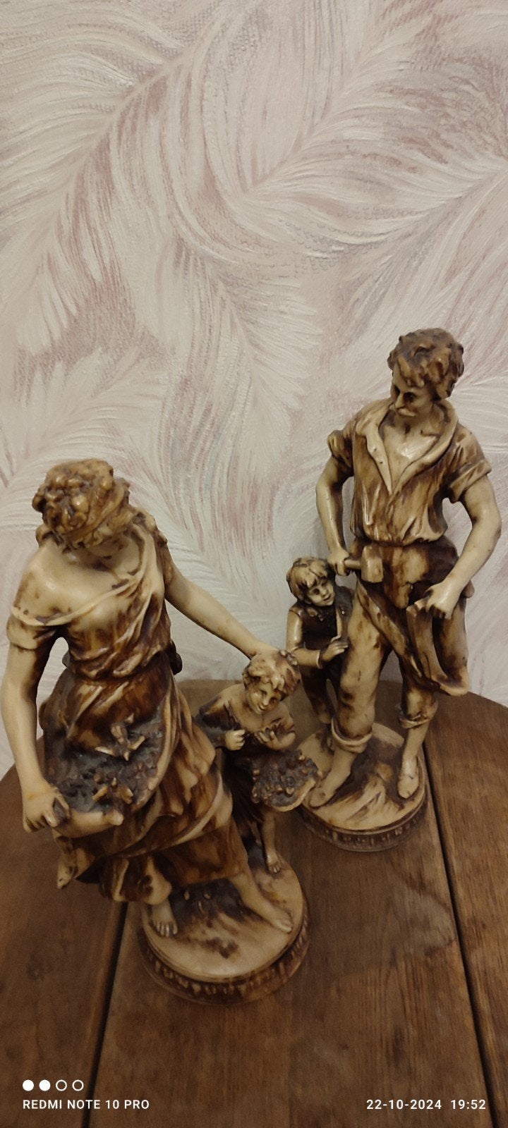 Vintage beelden Auguste Moreau en broer Hip, Antiek en Kunst, Kunst | Beelden en Houtsnijwerken, Vrouw, Ophalen