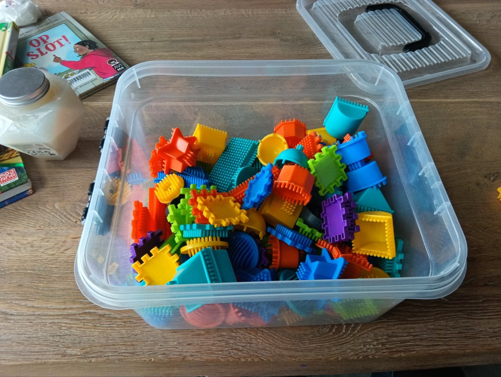 Bristle block / borstelblokjes doos, Ophalen