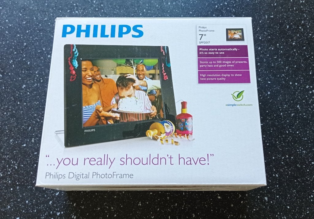 Digitaal fotokader, Ophalen of Verzenden, Zo goed als nieuw, Philips, Kleiner dan 8 inch