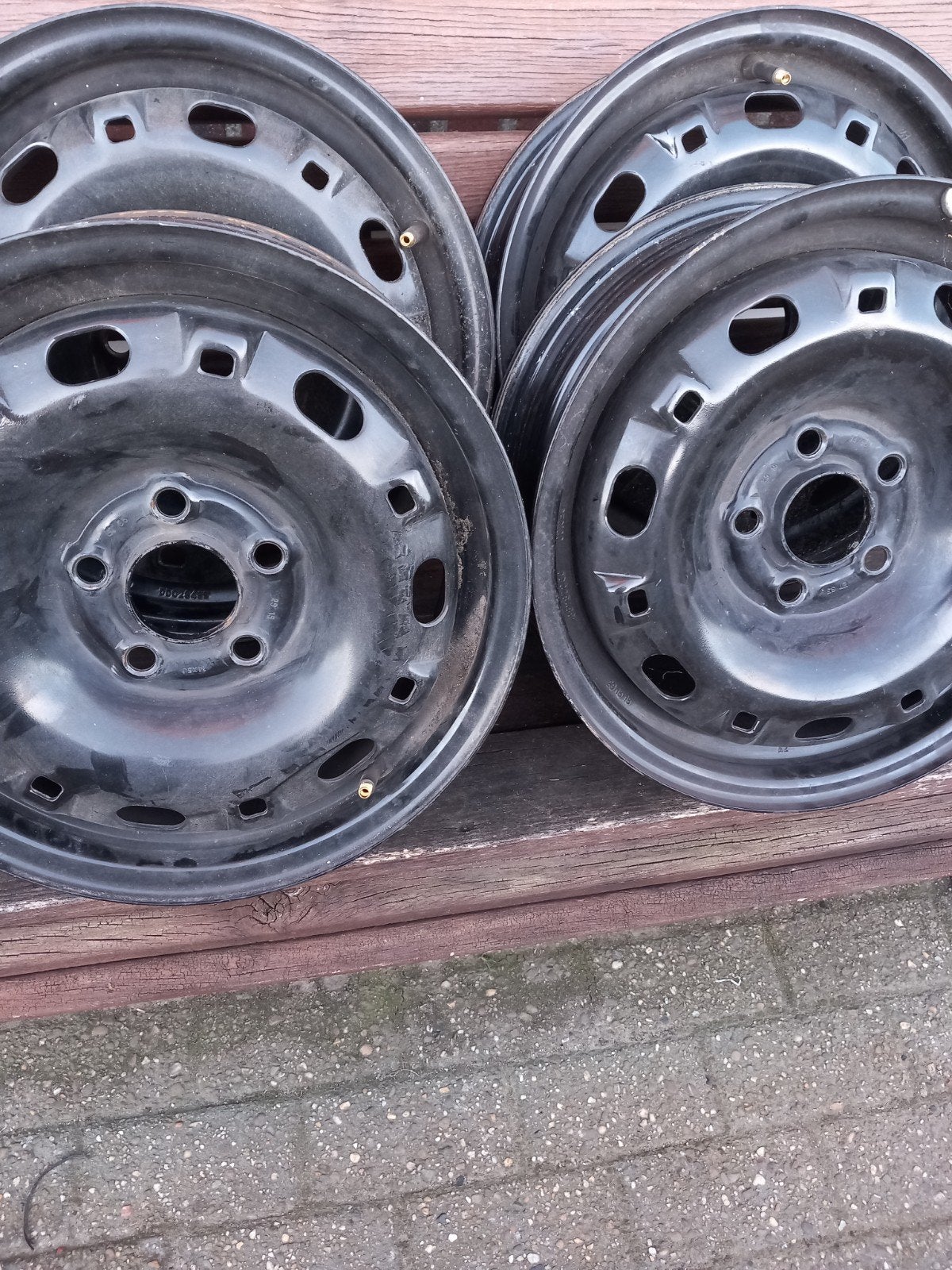 4 stalen velgen voor volkswagen, 14 inch, Verzenden, Nieuw