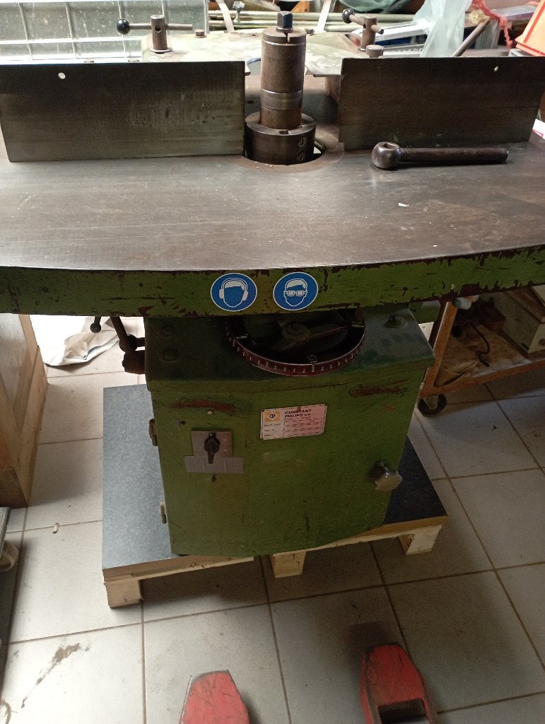 topi met aandrijver en houtdraaibank, Doe-het-zelf en Bouw, Gereedschap | Zaagmachines, Ophalen, Gebruikt