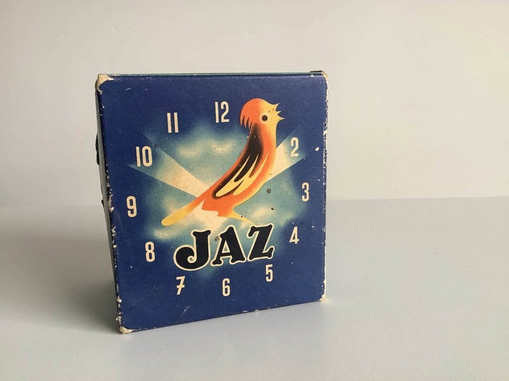 Vintage Jaz wekkerdoos, Antiek en Kunst, Ophalen of Verzenden