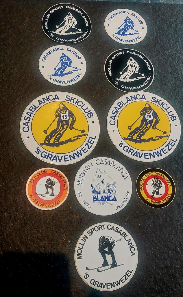 Sticker Casablanca Ski 's Gravenwezel, Enlèvement ou Envoi