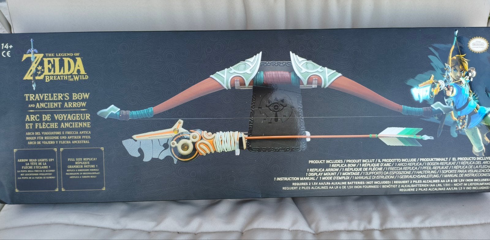 Zelda Breath of the Wild Traveler’s Bow & Ancient Arrow, Autres marques, Enlèvement ou Envoi, Avec boîte, Comme neuf