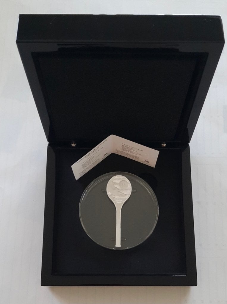 10 euro Lacoste France 2023 Excellence zilveren racket, Postzegels en Munten, Munten | Europa | Euromunten, Setje, Zilver, Ophalen of Verzenden