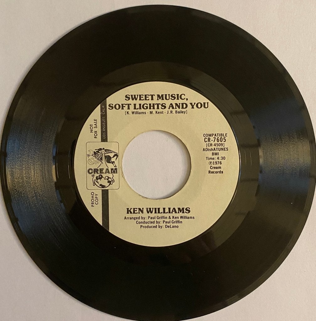 Ken Williams–Sweet Music, Soft Lights And You Modern Soul, 7 inch, Utilisé, Pressage original, Autres types