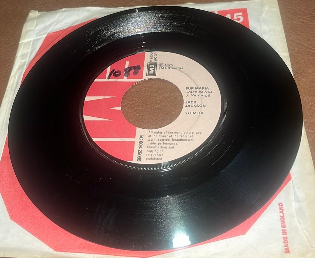 Jack Jackson ‎– Für Maria - 7” vinyl single - NL, Ophalen of Verzenden, Gebruikt, Single