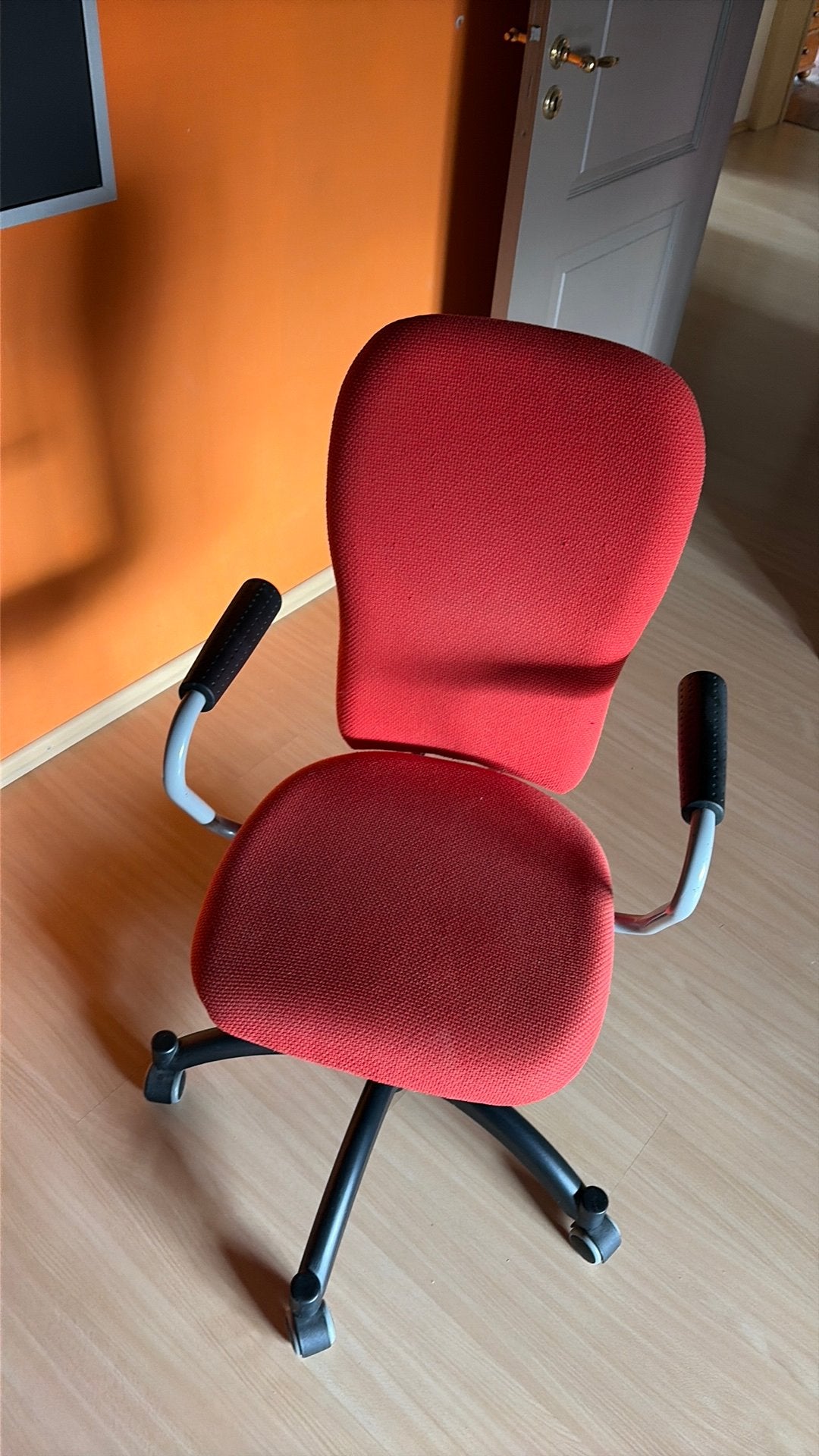 Rode bureaustoel, Ophalen, Gebruikt, Rood, Bureaustoel