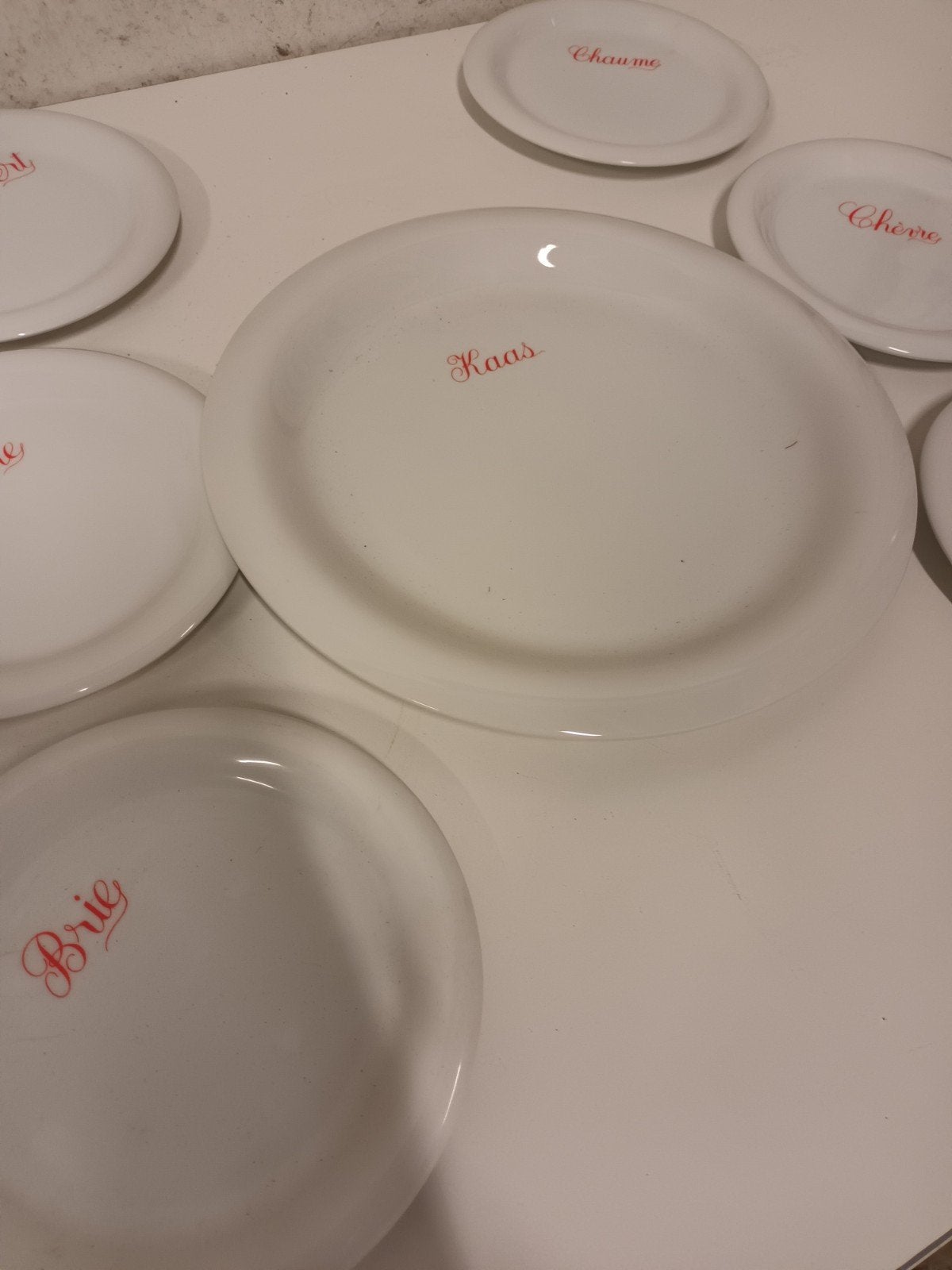 Vintage BonApart Porcelaine Kaasbordenset (7-delig) – Topsta, Ophalen of Verzenden