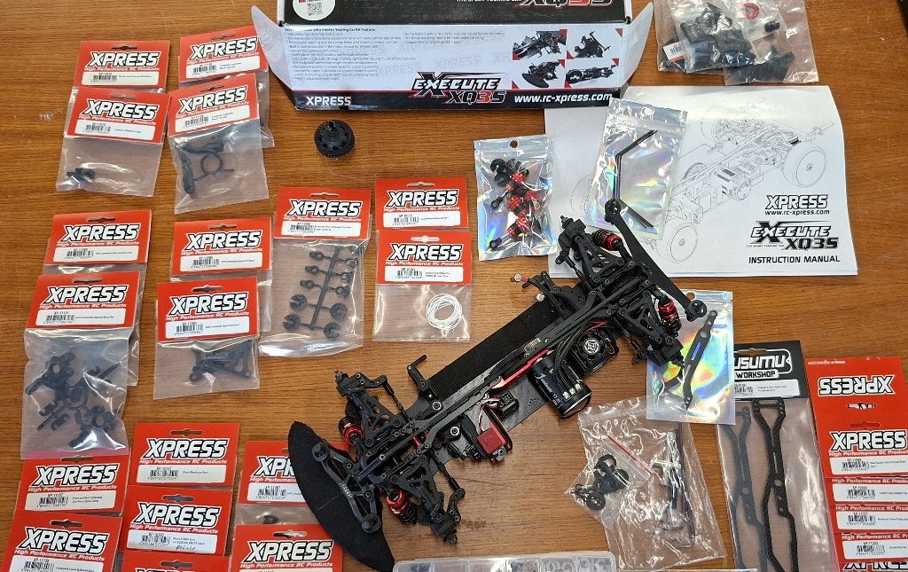 Xpress XQ3S 1/10 Touring chassis 4WD (ROLLER) met opties, Gebruikt, Schaal 1:10, Auto onroad, Ophalen