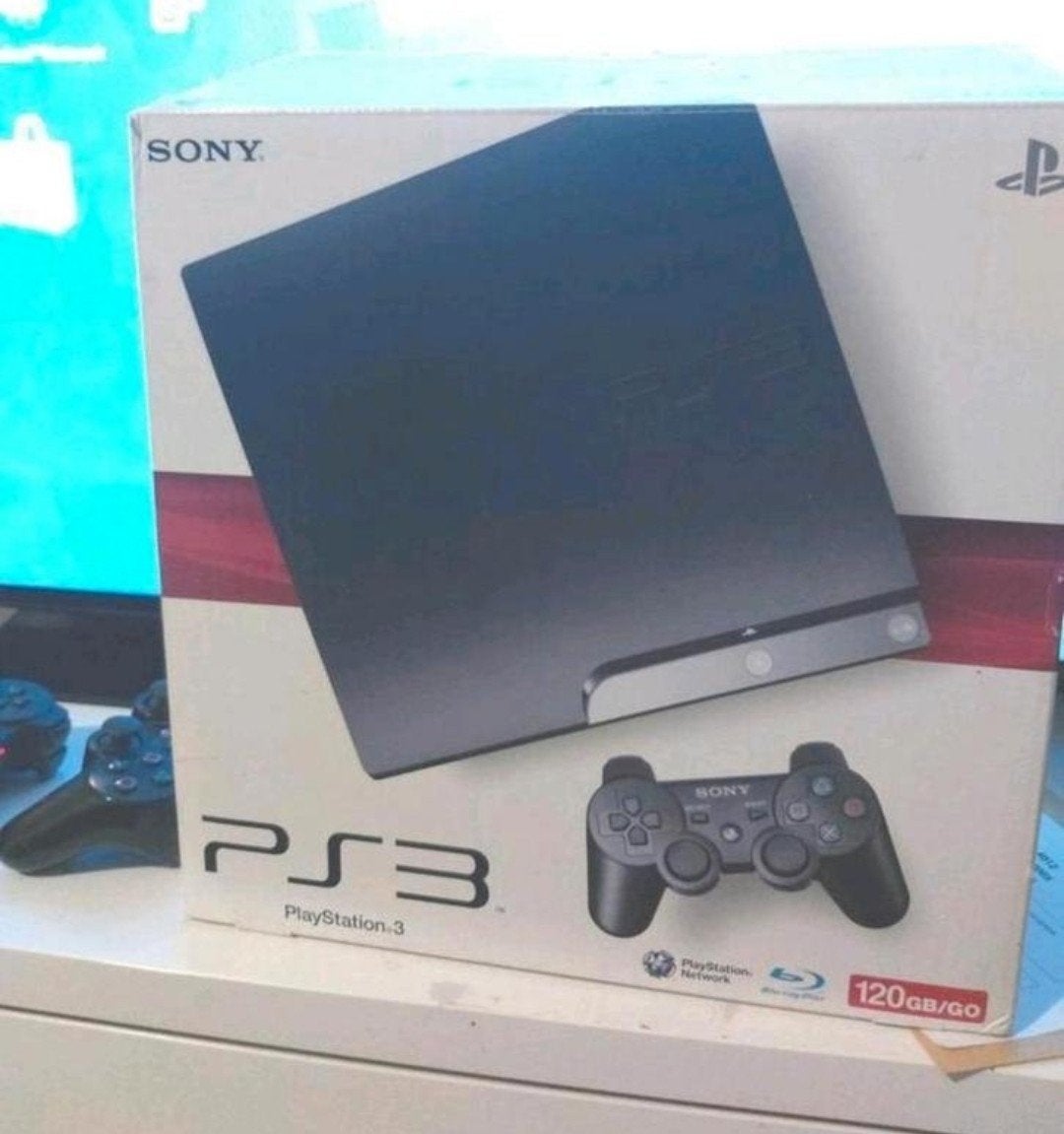 Ps3 slim 120gb + 15 JEUX + 2 manettes Dual Shock 3 + boîte, Consoles de jeu & Jeux vidéo, Comme neuf, Enlèvement, 120 GB, Avec jeux