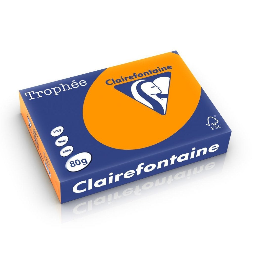 Papier Clairefontaine A4, 80 g, orange vif, 500 feuilles, Enlèvement ou Envoi, Neuf