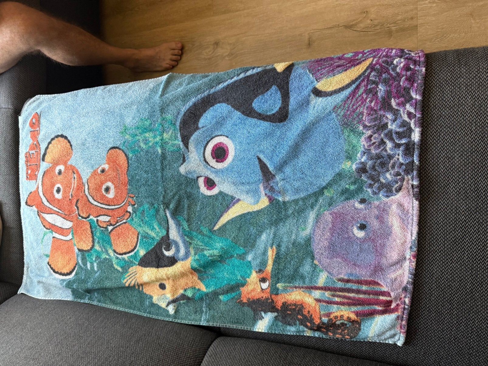 Douche handdoek  finding Nemo, Gebruikt, Meerkleurig, Overige merken, Handdoek