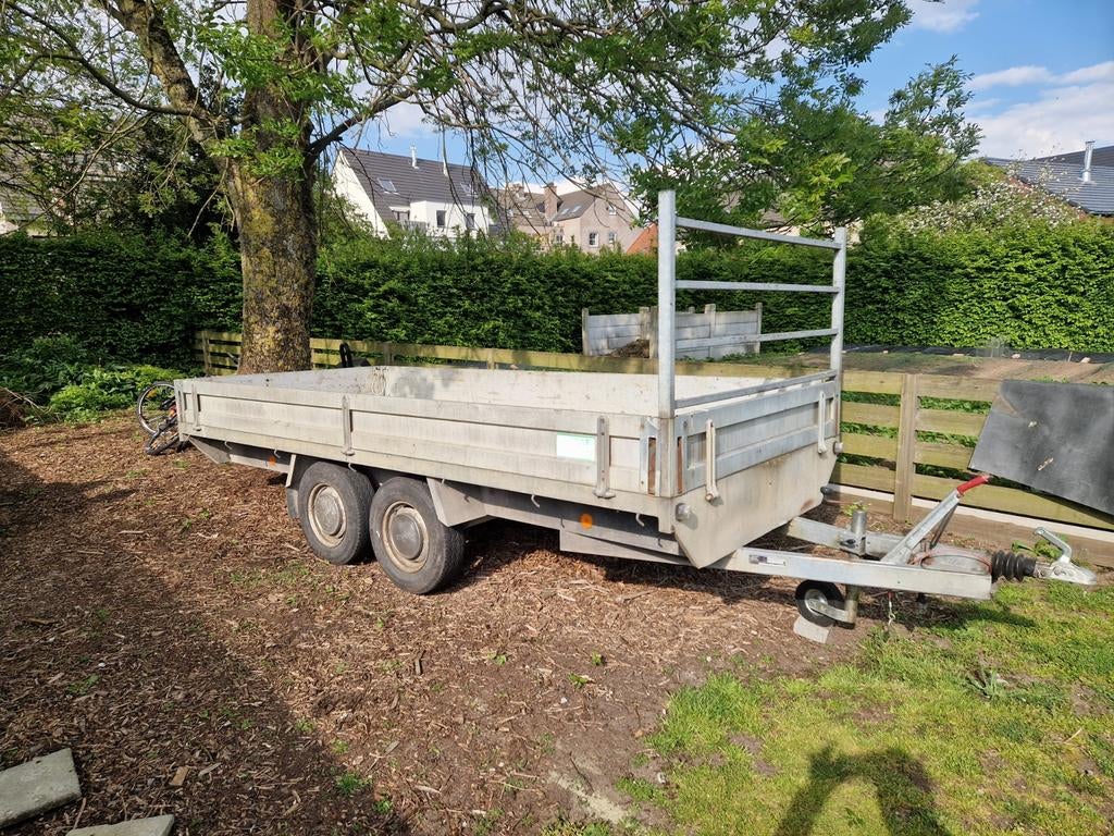 Anssems aanhangwagen 4m x 1,80m, Ophalen