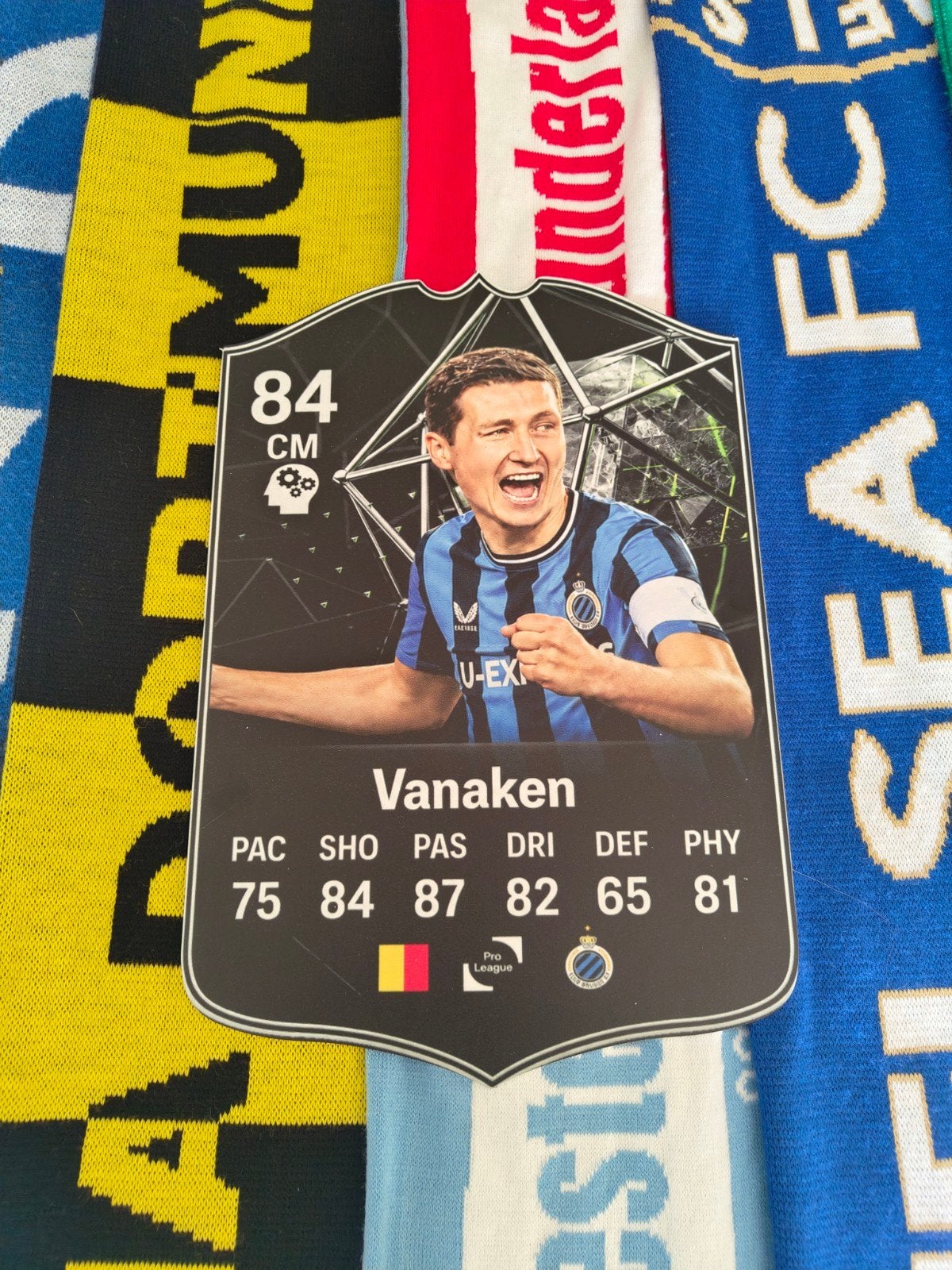 Voetbalkaartje (37cmx25cm) - Hans Vanaken / Club Brugge, Ophalen of Verzenden, Zo goed als nieuw, Poster, Plaatje of Sticker