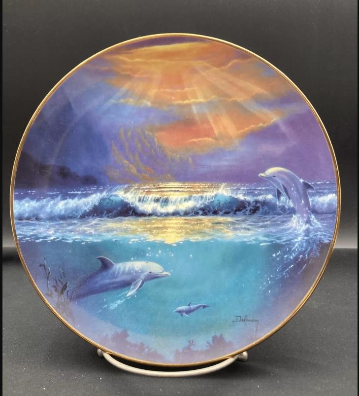 Dawn Of The Dolphin Franklin Mint, Antiquités & Art, Enlèvement ou Envoi