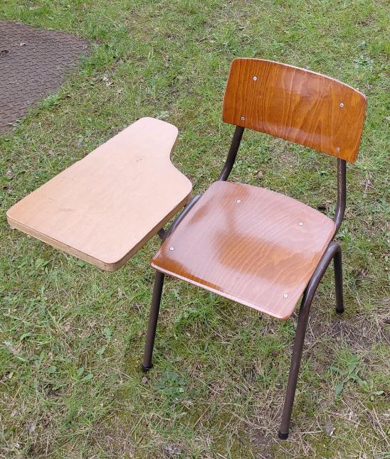 Vintage schoolbank, Antiek en Kunst, Ophalen